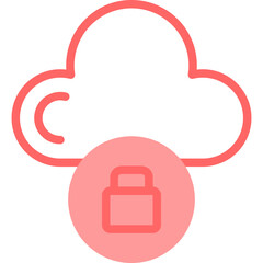 Cloud Line Fill Icon