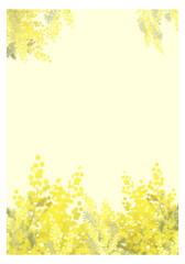 yellow flowers frame