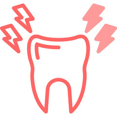 Toothache Line Fill Icon