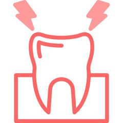 Toothache Line Fill Icon