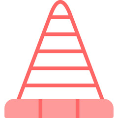 Traffic Cone Line Fill Icon