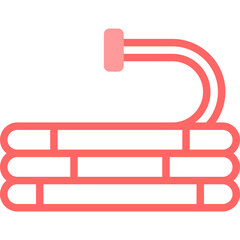 Water Hose Line Fill Icon