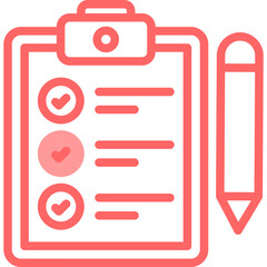 Shopping List Line Fill Icon