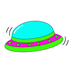 Psychedelic Ufo Illustration