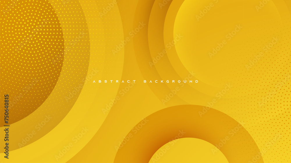 Poster orange abstract circle shape background design vector.