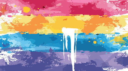 Pansexual movement lgbt symbol color isolated flag. 
