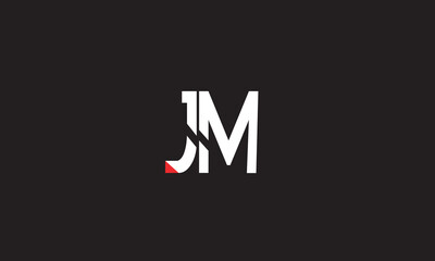 JM, MJ, M, J Abstract Letters Logo Monogram 