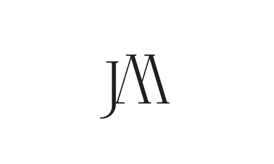 JM, MJ, M, J Abstract Letters Logo Monogram	