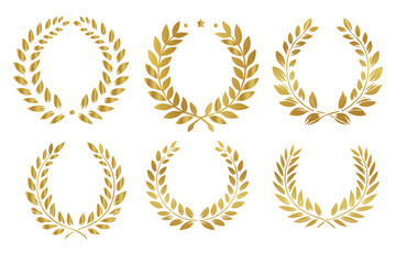 gold laurel wreath