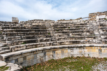 Scenic views from Afrodisias which  was a small ancient  Hellenistic city in the Caria,  was named...