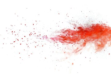 Fototapeta premium Dispersion design element isolated on white background Generative Ai 