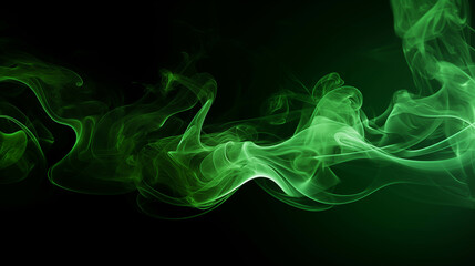 green smoke pattern background.