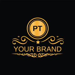 Creative logo design with abstract shape