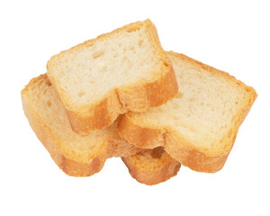 Dehydrated small toast crostini crackers for breakfast or desserts