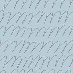 Abstract seamless pattern with blue waves