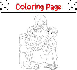 happy Family coloring page for kids