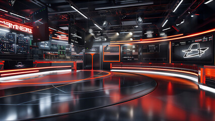 virtual sports news studio 