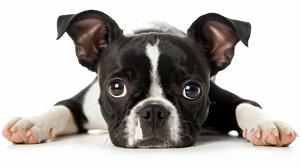 A Boston Terrier dog