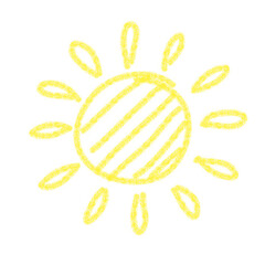 Sun Drawn with Crayons