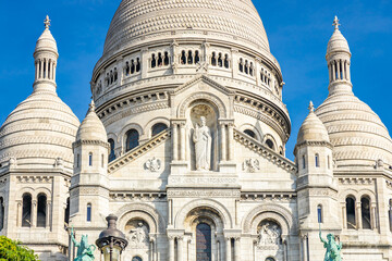 Basilica of the Sacred Heart in Montmartre in Paris, France