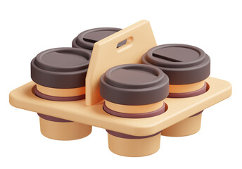 3d icon of coffee packaging