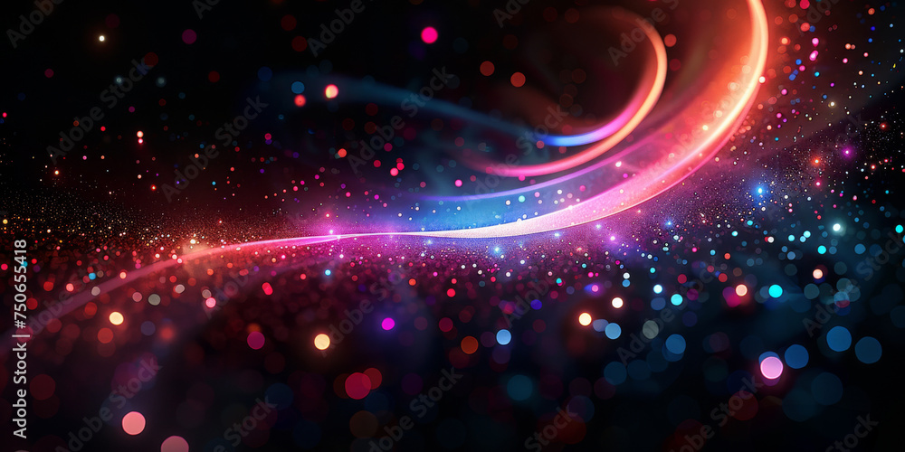 Poster abstract background with light