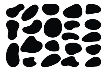 Modern liquid irregular blob shapes. Random blob abstract elements graphic flat style design. Vector illustration