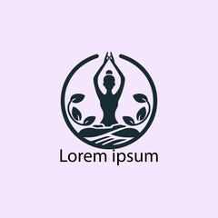 a yoga logo design for brand