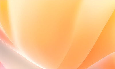 Minimal geometric background. orange pastel elements with fluid gradient. Modern curve. Liquid wave background with light orange color background. Fluid wavy shapes. Design graphic abstract smooth.