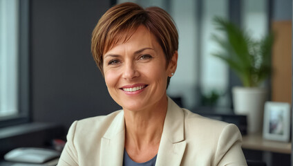 professional adult businesswoman in the office