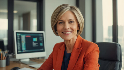 professional adult businesswoman in the office