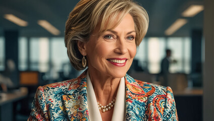  portrait  adult businesswoman in the office