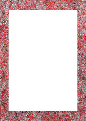 White frame with random abstract pattern borders - 750660002