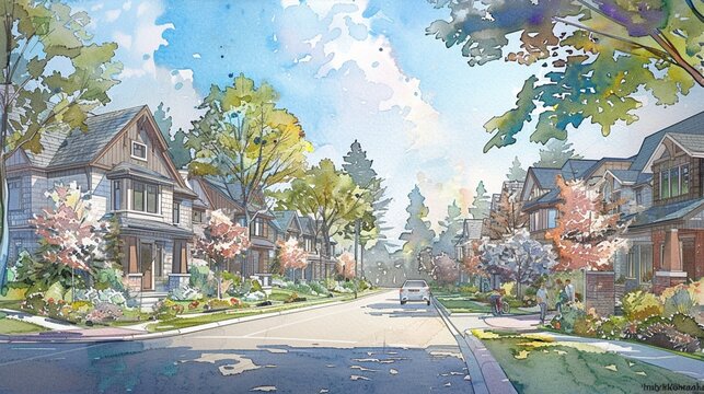 Immerse yourself in the serene ambiance of the new residential area at Cannes Neighbourhood Park and Major MacKenzie Dr. in Woodbridge, Canada