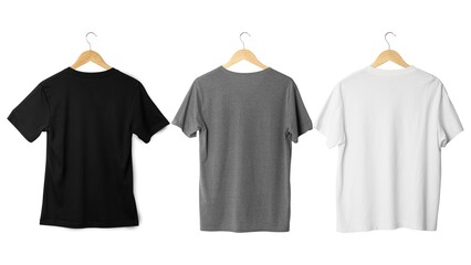 t shirts on hangers for sale mockup