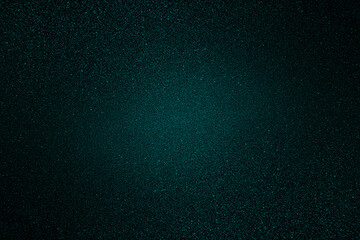 Dark blue green shiny glitter abstract background with space. Twinkling glow stars effect. Like...