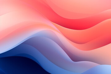 Deep Indigo to Light Salmon abstract fluid gradient design, curved wave in motion background for banner, wallpaper, poster, template, flier and cover - obrazy, fototapety, plakaty