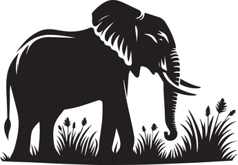Fototapeta premium Elephant Silhouettes Collection EPS Elephant Vector Elephant Clipart