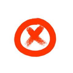 Prohibition Icon Doodle With Brush