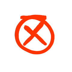 Prohibition Icon Doodle With Brush