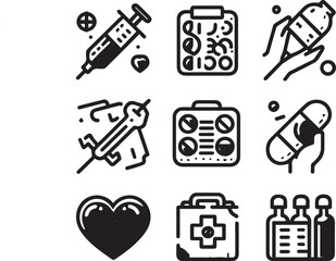 medicel safety icon  vector illustration