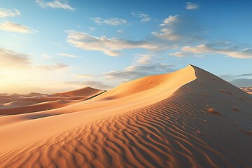 Fototapeta na wymiar Pristine sand dunes in early morning light