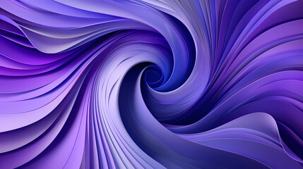 Fototapeta premium Abstract Violet Swirls and Curves in Digital Artwork