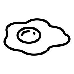 Fried Egg icon in outline style