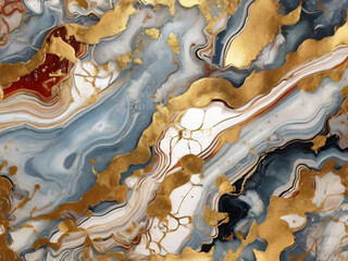 abstract background, stone texture, artificial painted agate with gold veins, fashion marbling illustration, marbled surface, macro detail