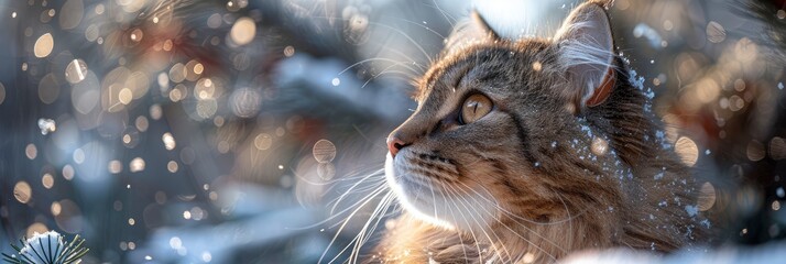 Norwegian Cat, Background HD For Designer