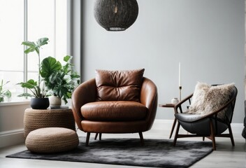 cozy room with table frames on wall vase with plants 