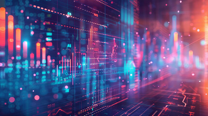 An intricate backdrop background featuring a mix of digital elements and abstract shapes