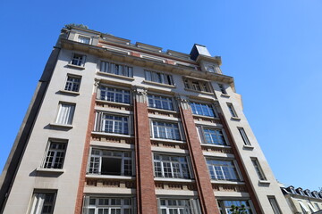 Obraz premium typical facade from Paris , real estate and residential building