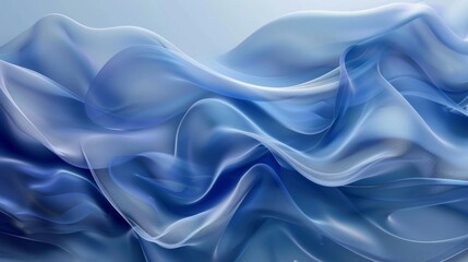 Obraz premium blue elegant abstract waves